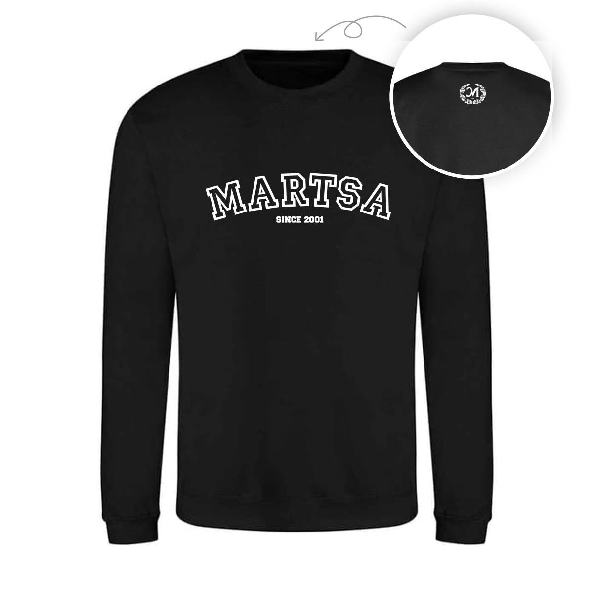 Lasten collegepaita - musta