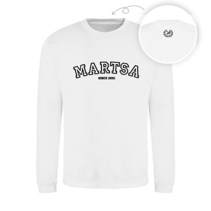 Valkoinen collegepaita